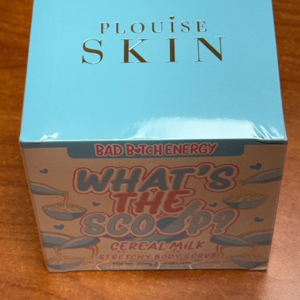 P Louise “What's The Scoop” Body Scrub “Cereal and Milk” scent. NEW/SEALED BOX